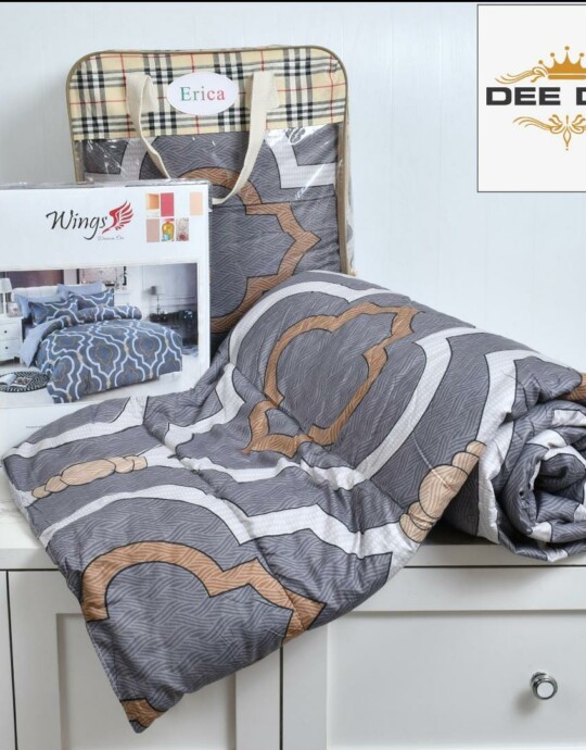 4 pc comforter set grey