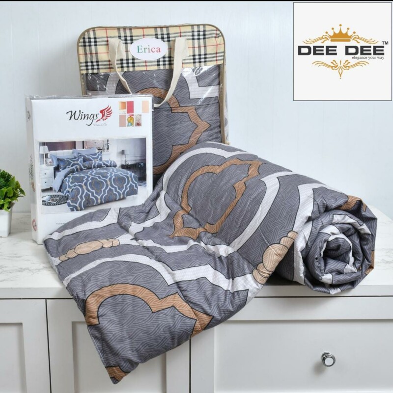 4 pc comforter set grey