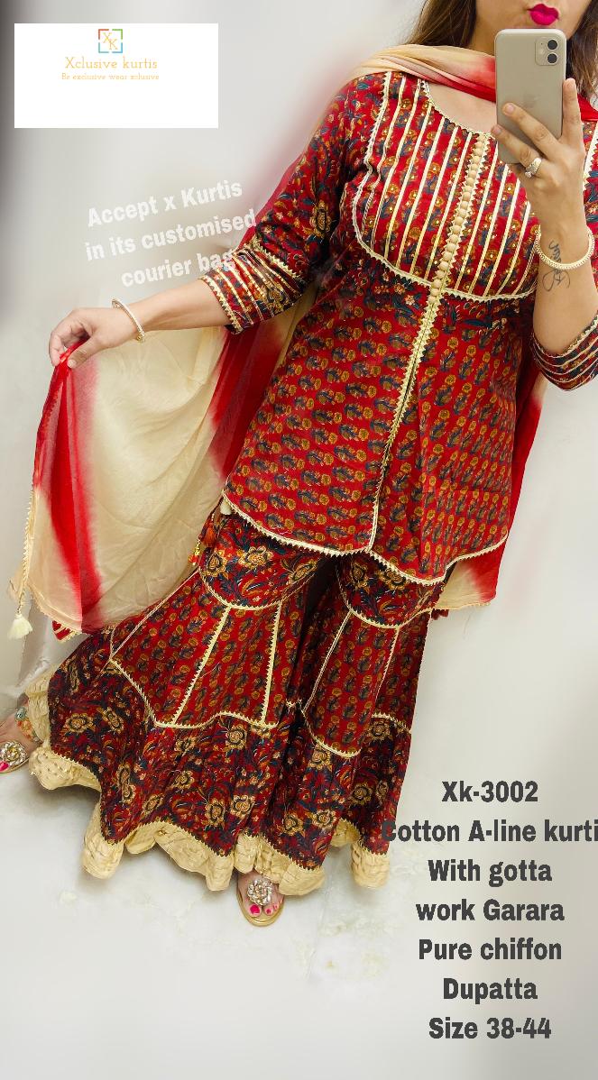 Buy 100 miles vini pure cotton top pants with dupatta ready made suits  wholesale at Rs. 3220 online from Amavi Expo kurtis catalogues : aaa8
