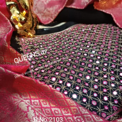 silk black n pink image 1