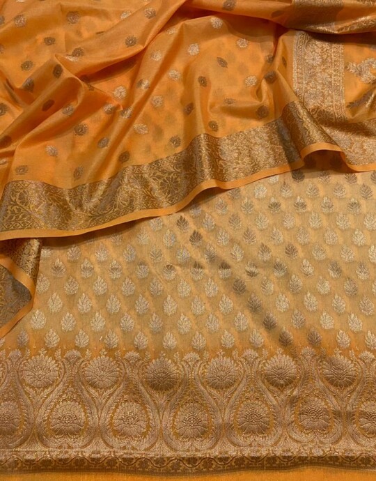 yellow silk Banarasi Dupion silk suits
