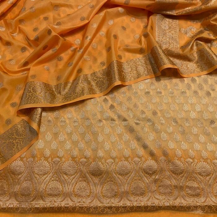 yellow silk Banarasi Dupion silk suits