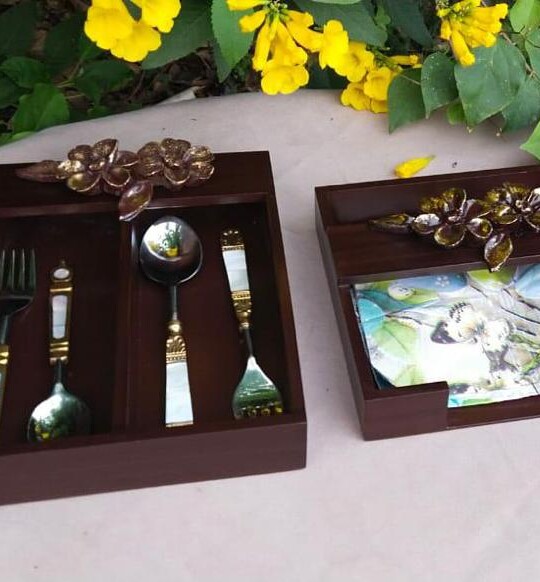 Cutlery with Tissue Holder